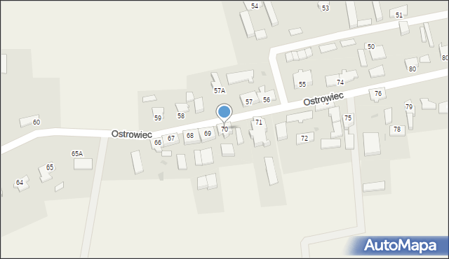 Ostrowiec, Ostrowiec, 70, mapa Ostrowiec