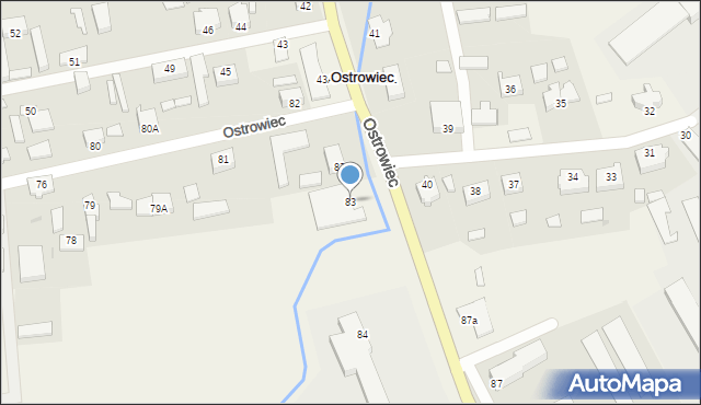 Ostrowiec, Ostrowiec, 83, mapa Ostrowiec