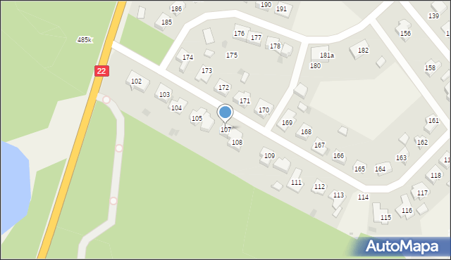 Ostrowiec, Ostrowiec, 107, mapa Ostrowiec