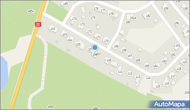 Ostrowiec, Ostrowiec, 108, mapa Ostrowiec