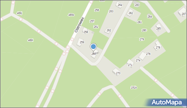 Ostrowiec, Ostrowiec, 260, mapa Ostrowiec