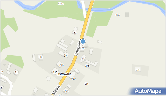 Ostrowiec, Ostrowiec, 28, mapa Ostrowiec