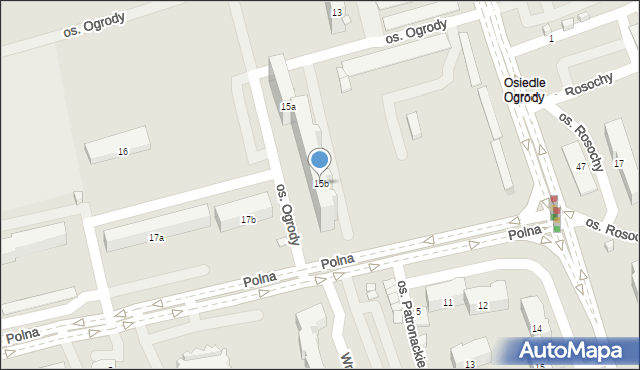 Ostrowiec Świętokrzyski, Osiedle Ogrody, 15b, mapa Ostrowiec Świętokrzyski