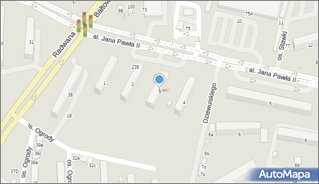 Ostrowiec Świętokrzyski, Osiedle Ogrody, 3, mapa Ostrowiec Świętokrzyski