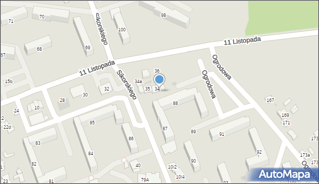 Ostrowiec Świętokrzyski, Osiedle Rosochy, 88e, mapa Ostrowiec Świętokrzyski