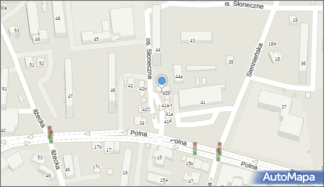 Ostrowiec Świętokrzyski, Osiedle Słoneczne, 41e, mapa Ostrowiec Świętokrzyski