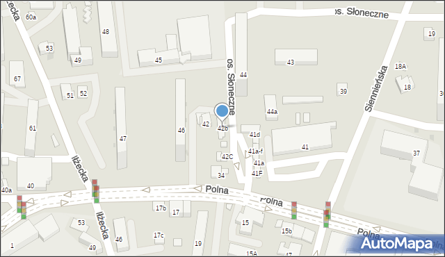 Ostrowiec Świętokrzyski, Osiedle Słoneczne, 42b, mapa Ostrowiec Świętokrzyski