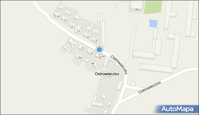 Ostrowieczko, Ostrowieczko, 4, mapa Ostrowieczko