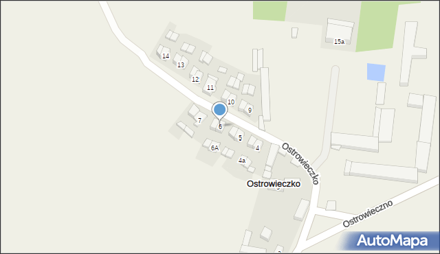 Ostrowieczko, Ostrowieczko, 6, mapa Ostrowieczko