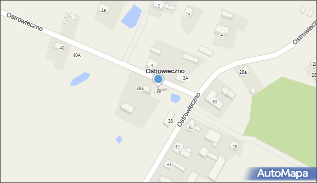 Ostrowieczno, Ostrowieczno, 39, mapa Ostrowieczno