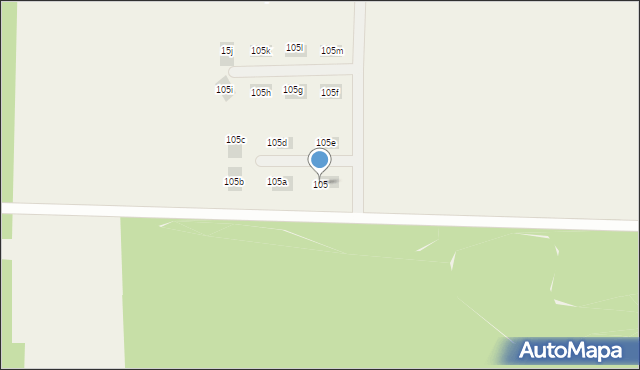 Ostrowina, Ostrowina, 105, mapa Ostrowina