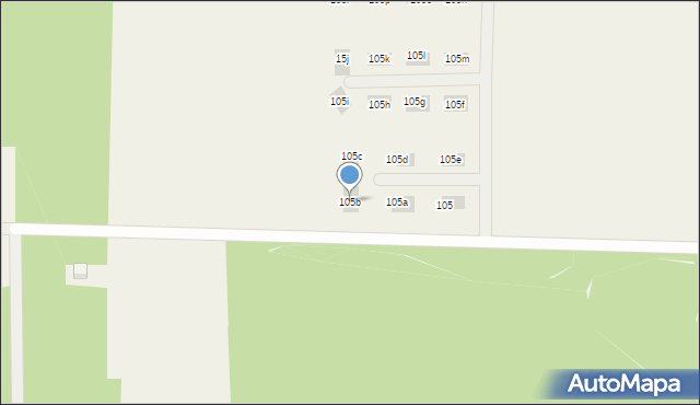 Ostrowina, Ostrowina, 105b, mapa Ostrowina