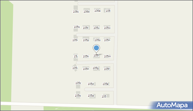 Ostrowina, Ostrowina, 105l, mapa Ostrowina