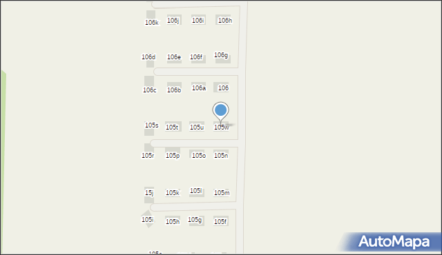 Ostrowina, Ostrowina, 105w, mapa Ostrowina