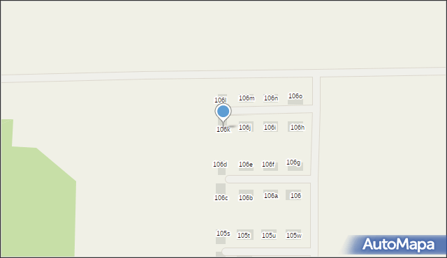 Ostrowina, Ostrowina, 106k, mapa Ostrowina