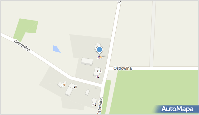 Ostrowina, Ostrowina, 41b, mapa Ostrowina