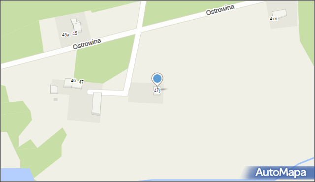 Ostrowina, Ostrowina, 47j, mapa Ostrowina