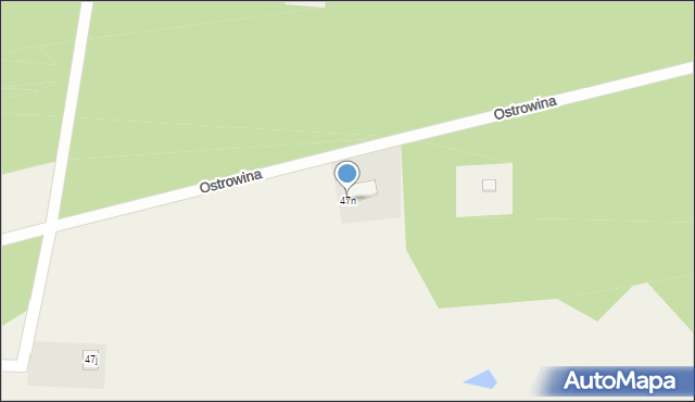 Ostrowina, Ostrowina, 47n, mapa Ostrowina