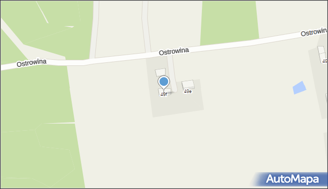 Ostrowina, Ostrowina, 49f, mapa Ostrowina