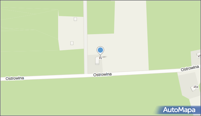 Ostrowina, Ostrowina, 91, mapa Ostrowina