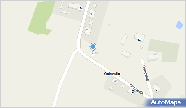 Ostrowite, Ostrowite, 23, mapa Ostrowite