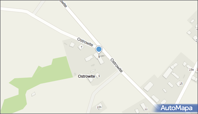 Ostrowite, Ostrowite, 8, mapa Ostrowite