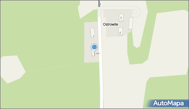 Ostrowite, Ostrowite, 1, mapa Ostrowite