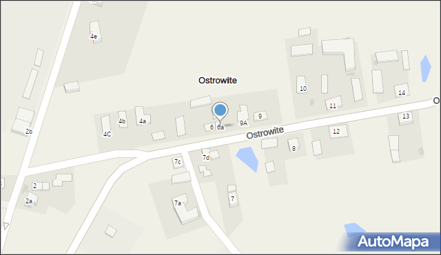 Ostrowite, Ostrowite, 6a, mapa Ostrowite