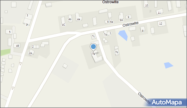 Ostrowite, Ostrowite, 7a, mapa Ostrowite