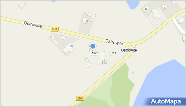 Ostrowite, Ostrowite, 129a, mapa Ostrowite