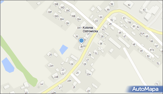 Ostrowite, Ostrowite, 30, mapa Ostrowite