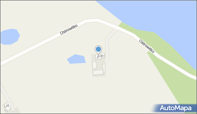 Ostrowitko, Ostrowitko, 17, mapa Ostrowitko