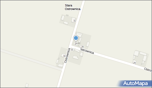 Ostrownica, Ostrownica, 27, mapa Ostrownica