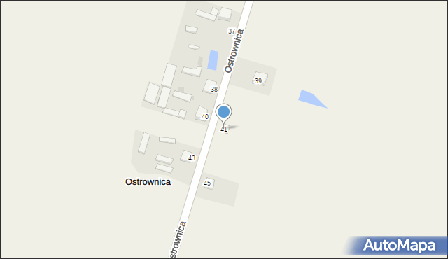 Ostrownica, Ostrownica, 41, mapa Ostrownica
