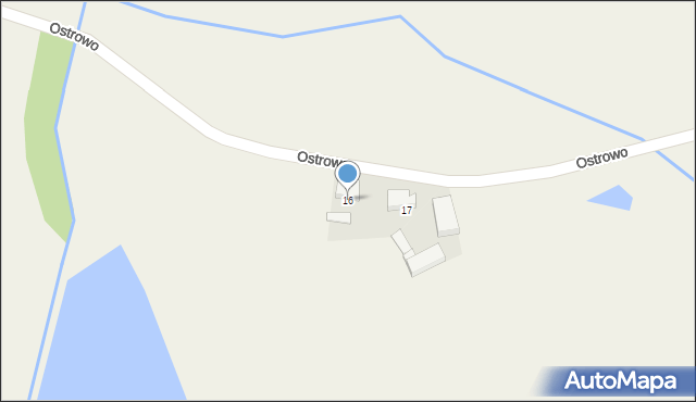 Ostrowo, Ostrowo, 16, mapa Ostrowo