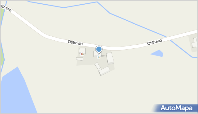 Ostrowo, Ostrowo, 17, mapa Ostrowo