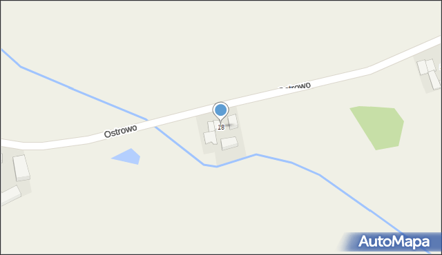 Ostrowo, Ostrowo, 18, mapa Ostrowo