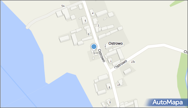 Ostrowo, Ostrowo, 7, mapa Ostrowo