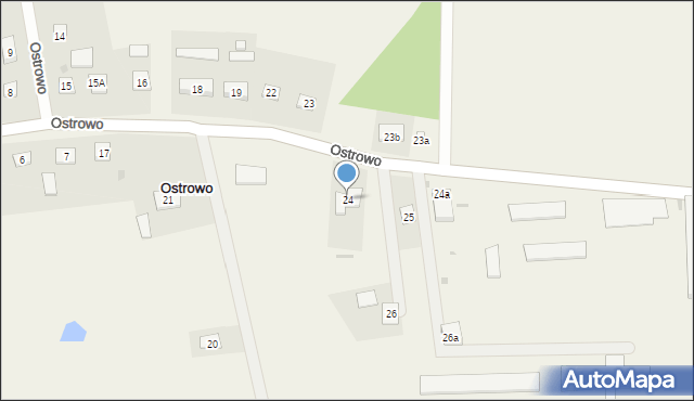 Ostrowo, Ostrowo, 24, mapa Ostrowo