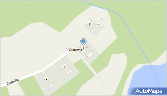 Ostrowo, Ostrowo, 4, mapa Ostrowo