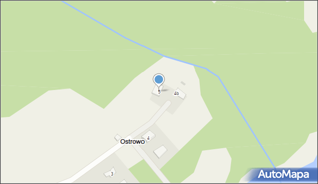 Ostrowo, Ostrowo, 5, mapa Ostrowo