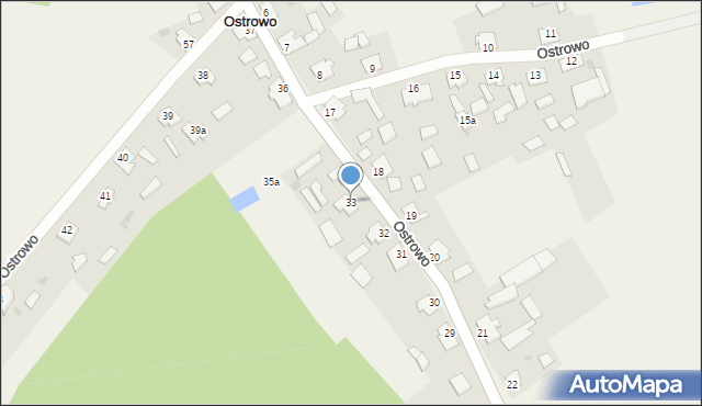 Ostrowo, Ostrowo, 33, mapa Ostrowo