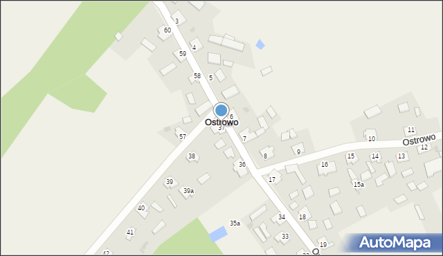 Ostrowo, Ostrowo, 37, mapa Ostrowo