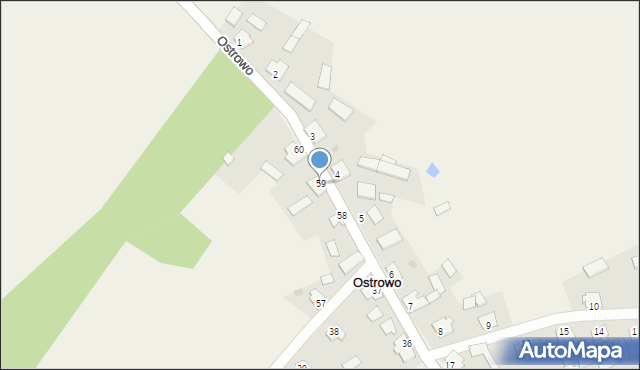 Ostrowo, Ostrowo, 59, mapa Ostrowo