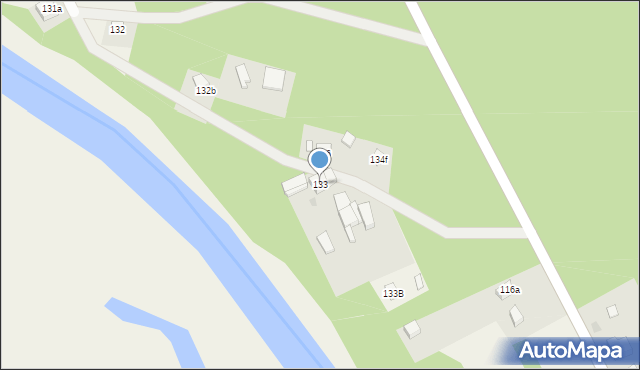 Ostrowsko, Ostrowsko, 133, mapa Ostrowsko