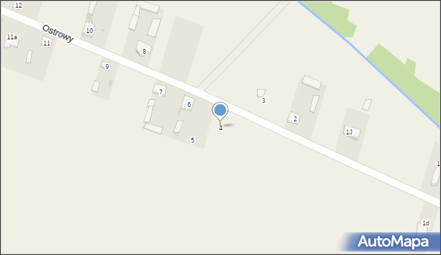 Ostrowy, Ostrowy, 4, mapa Ostrowy