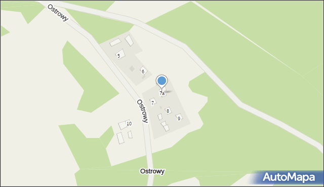 Ostrowy, Ostrowy, 7a, mapa Ostrowy