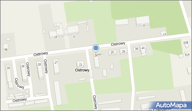 Ostrowy-Cukrownia, Ostrowy-Cukrownia, 24, mapa Ostrowy-Cukrownia