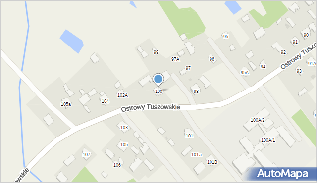 Ostrowy Tuszowskie, Ostrowy Tuszowskie, 100, mapa Ostrowy Tuszowskie