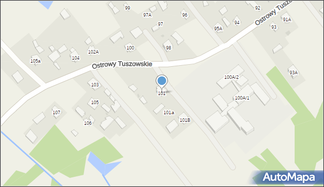 Ostrowy Tuszowskie, Ostrowy Tuszowskie, 101, mapa Ostrowy Tuszowskie